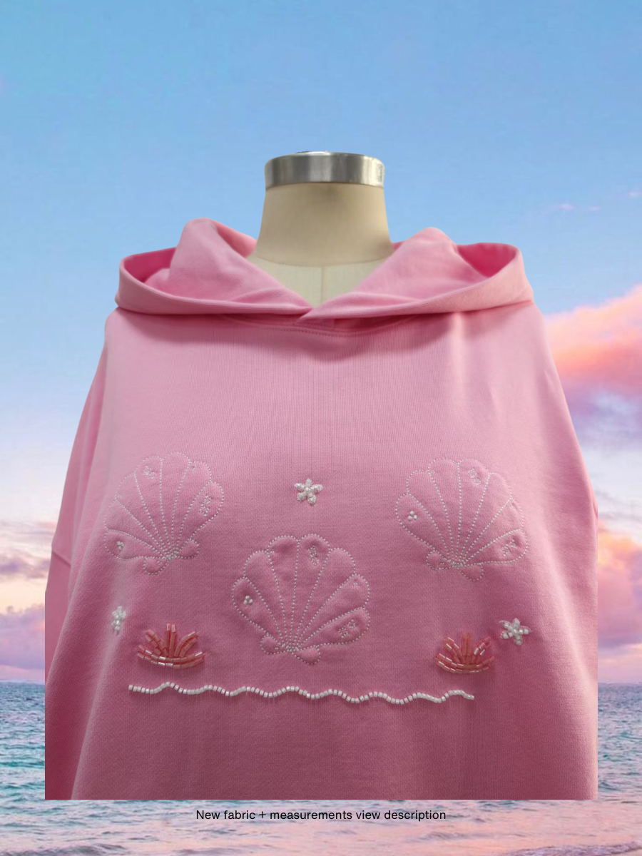 Lolli Pink Bikini Beaded Ocean Hoodie