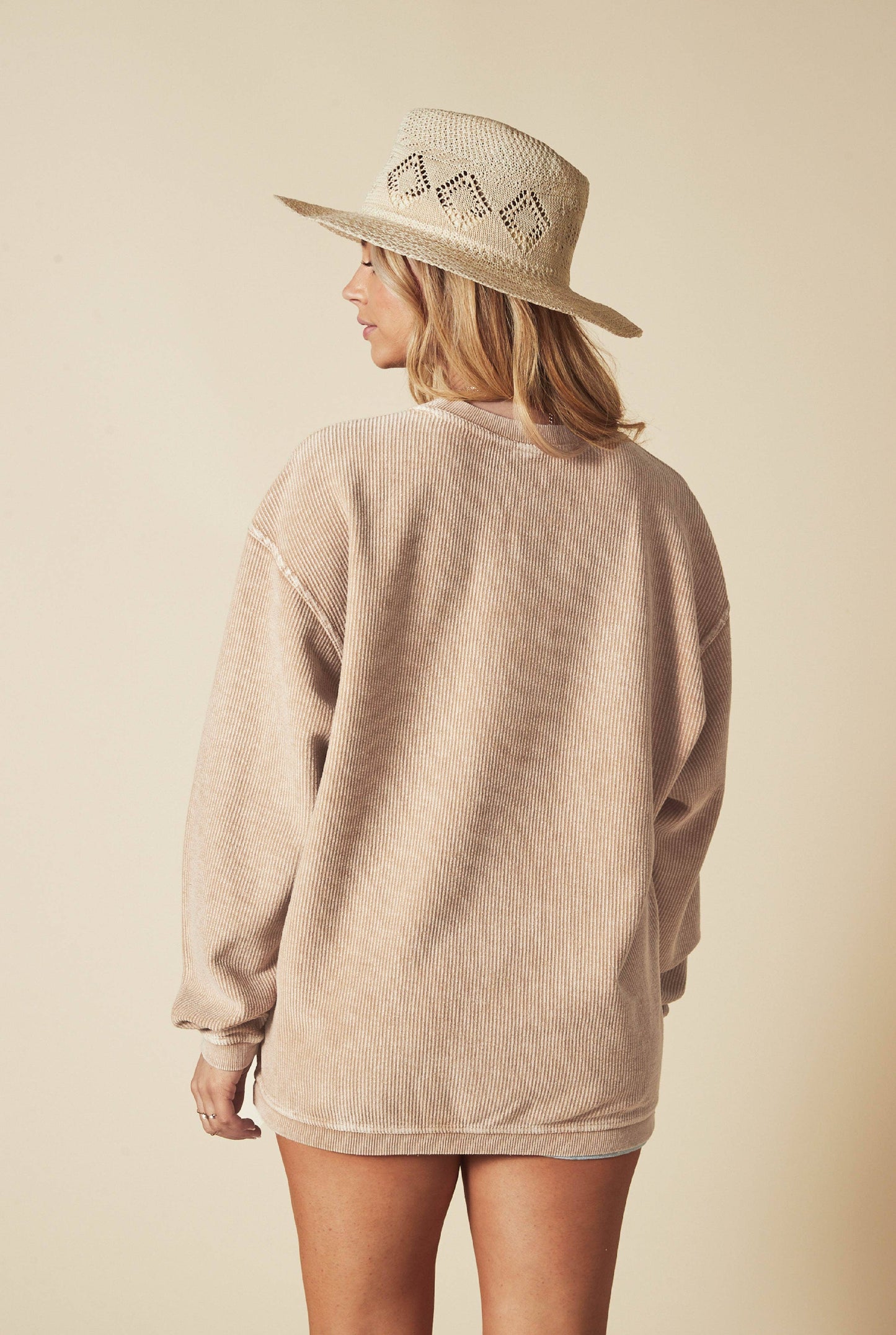 SURF Thermal Vintage Pullover Tan