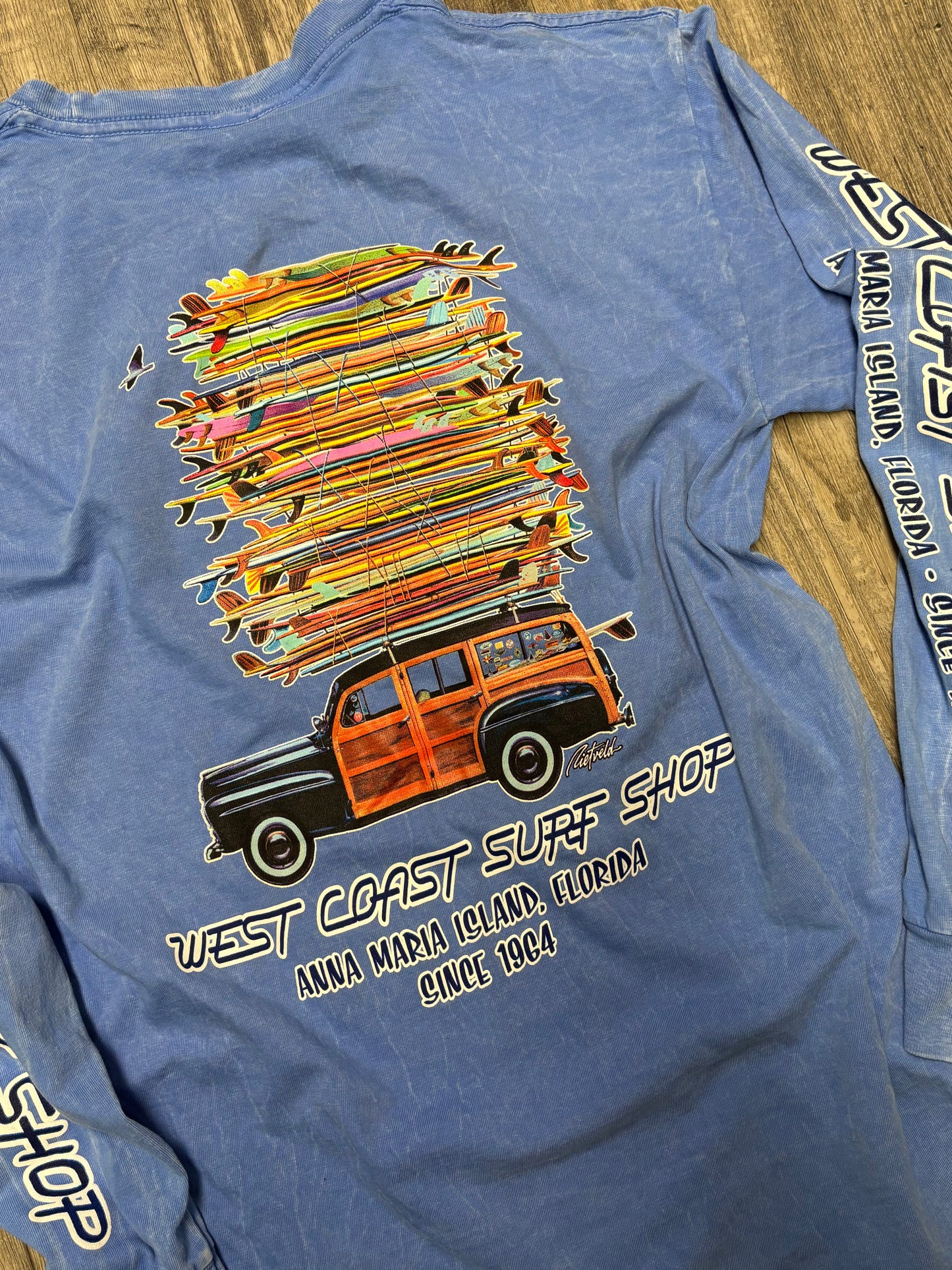 West Coast Surf Shop Woody Long Sleeve Tee