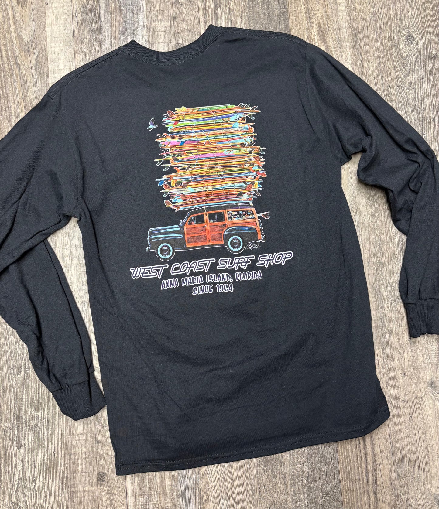 West Coast Surf Shop Woody Long Sleeve Tee