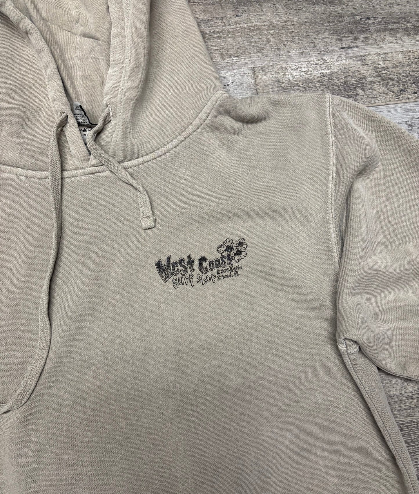 West Coast Surf Shop by Santino Surf Designs Hoodie