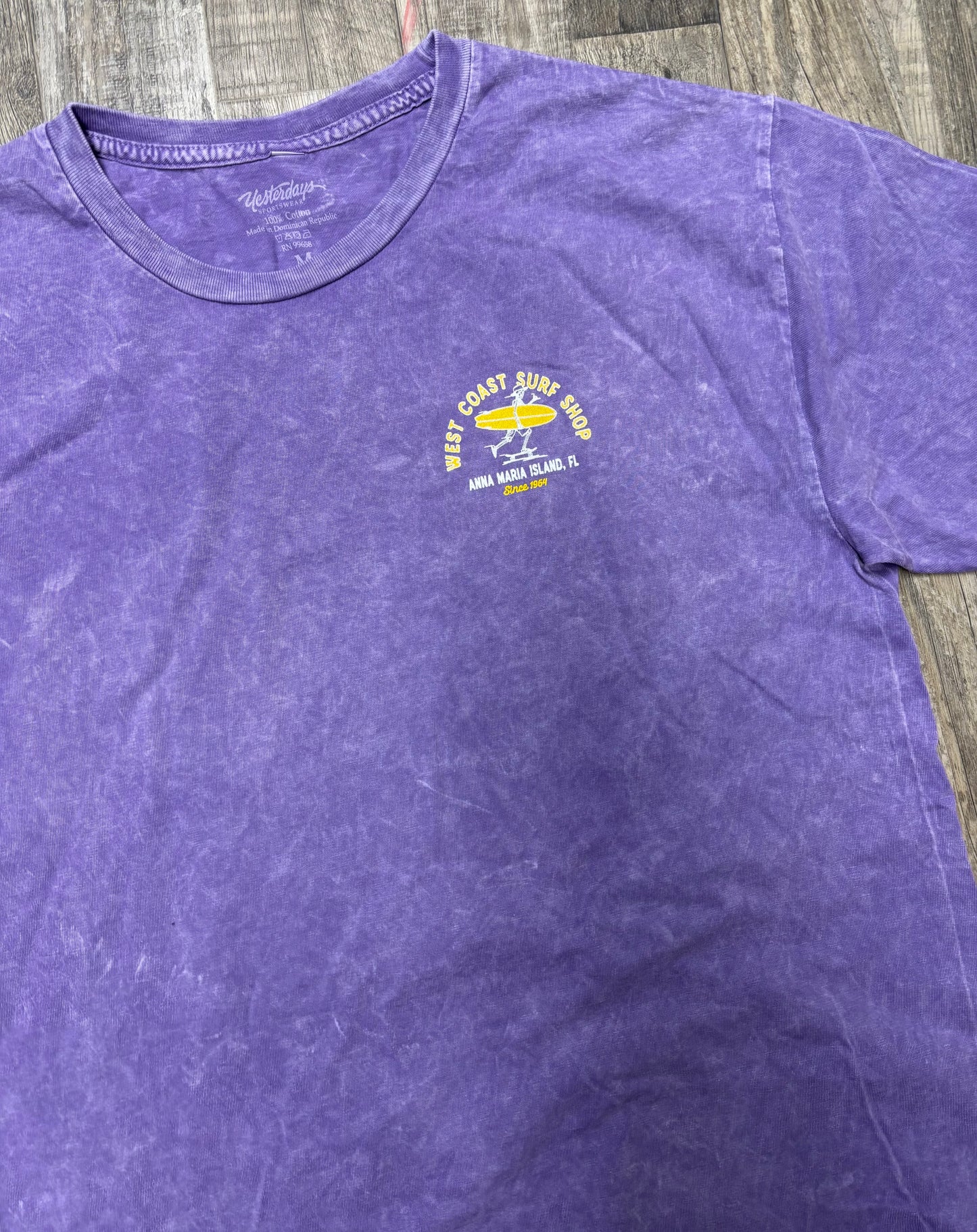West Coast Surf Shop Skating Surfing Skeleton Tee