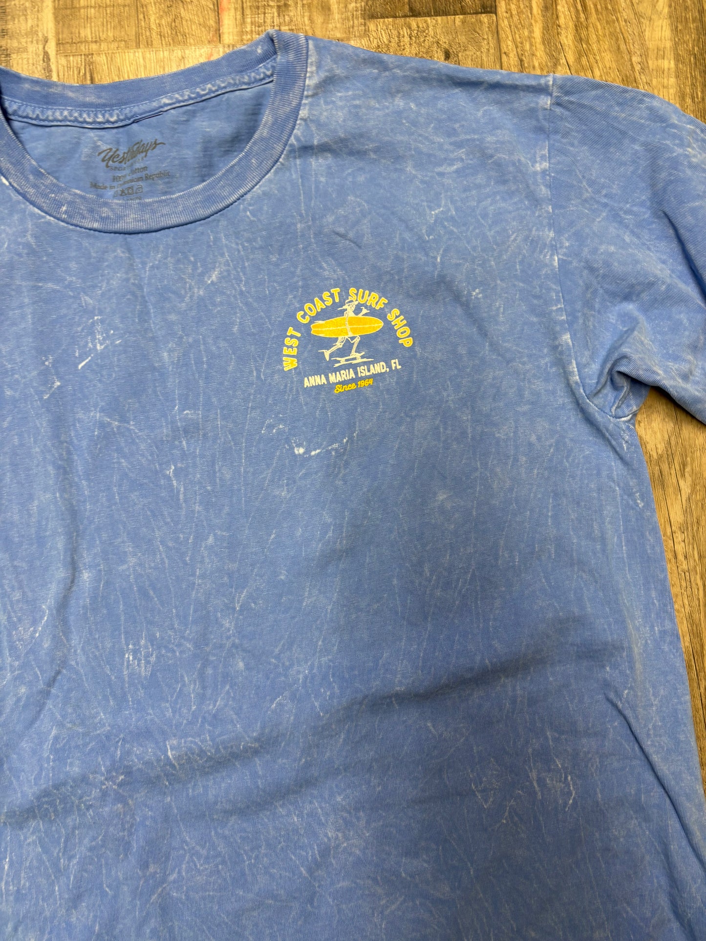 West Coast Surf Shop Skating Surfing Skeleton Tee