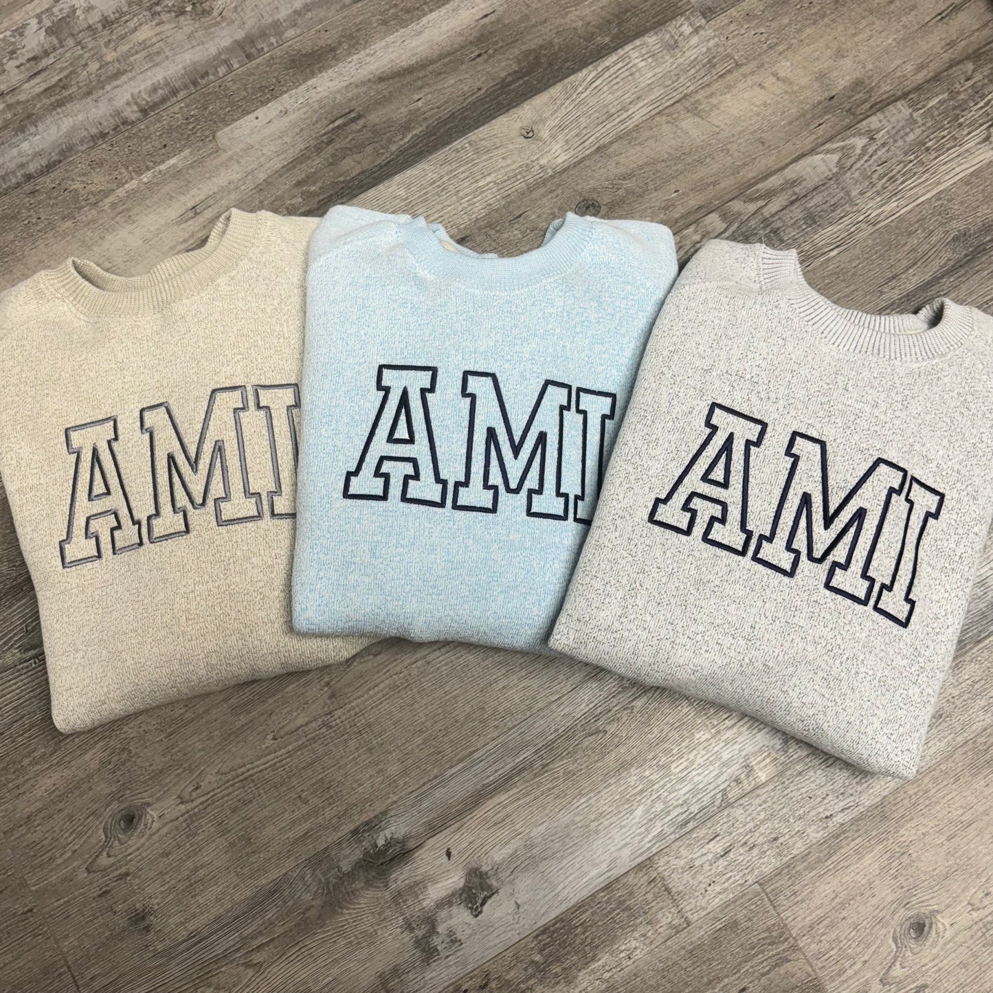 AMI Raglan Sweatshirt Carolina Blue