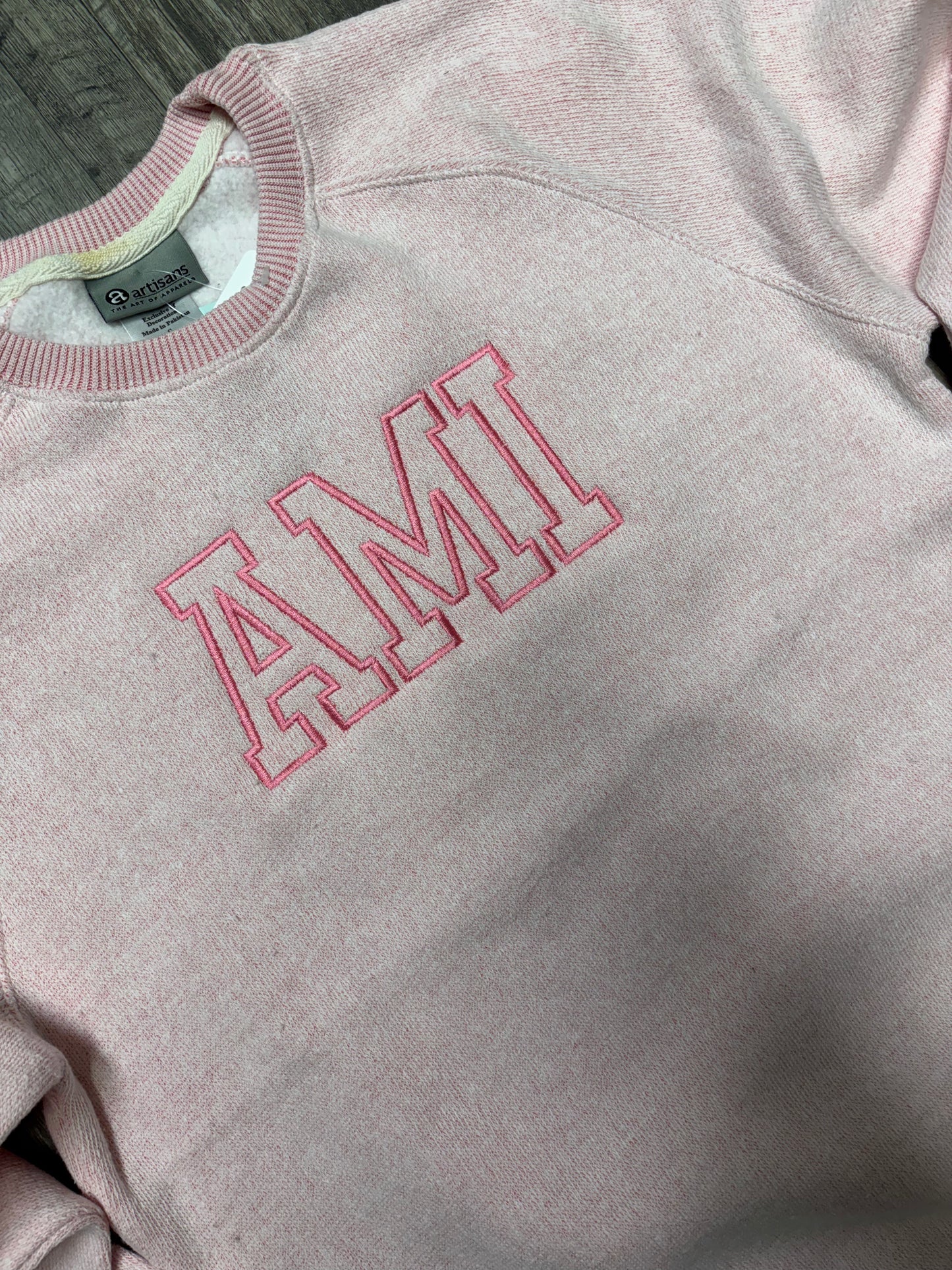 AMI Raglan Sweatshirt Pink