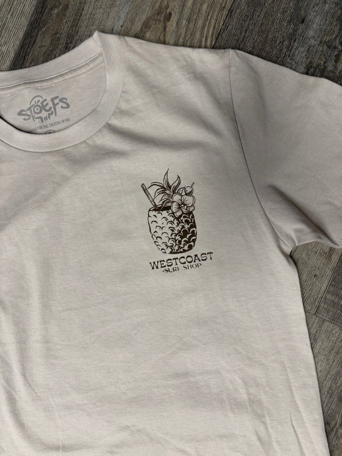 West Coast Surf Shop by Stoefs Studio Surfing Skeleton Tee