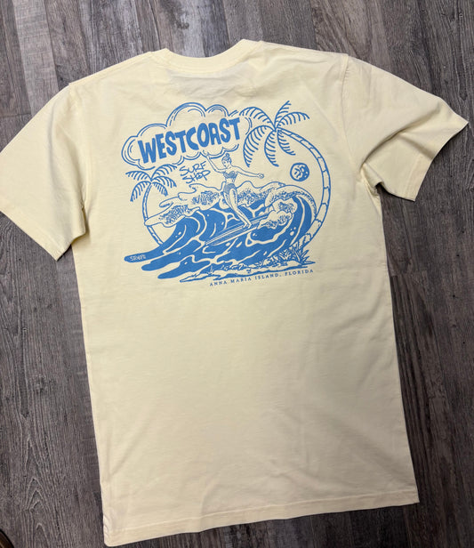 West Coast Surf Shop by Stoefs Studio Longboard Weather Tee
