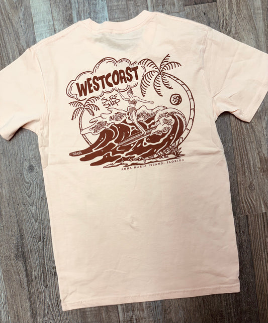 West Coast Surf Shop by Stoefs Studio Longboard Weather Tee
