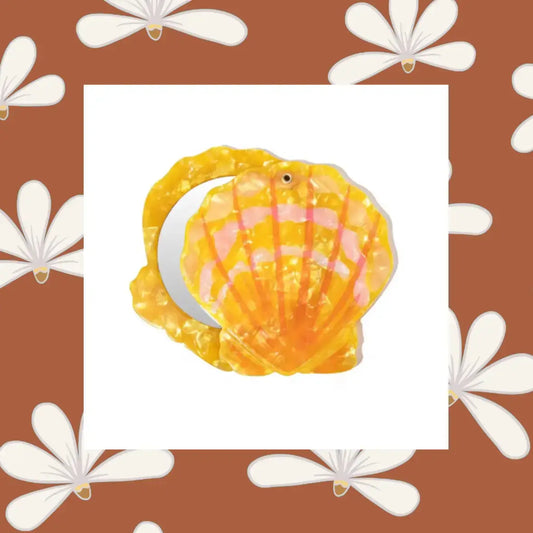 Sunrise Shell Pocket Mirror