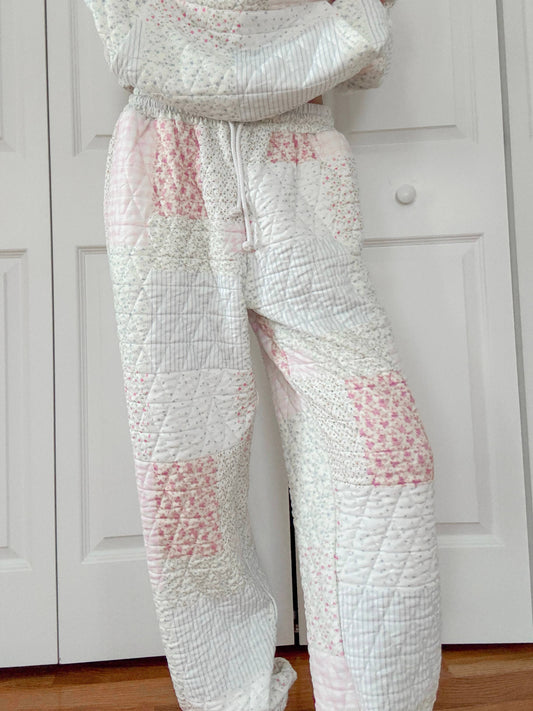 Quilted Pastel Joggers