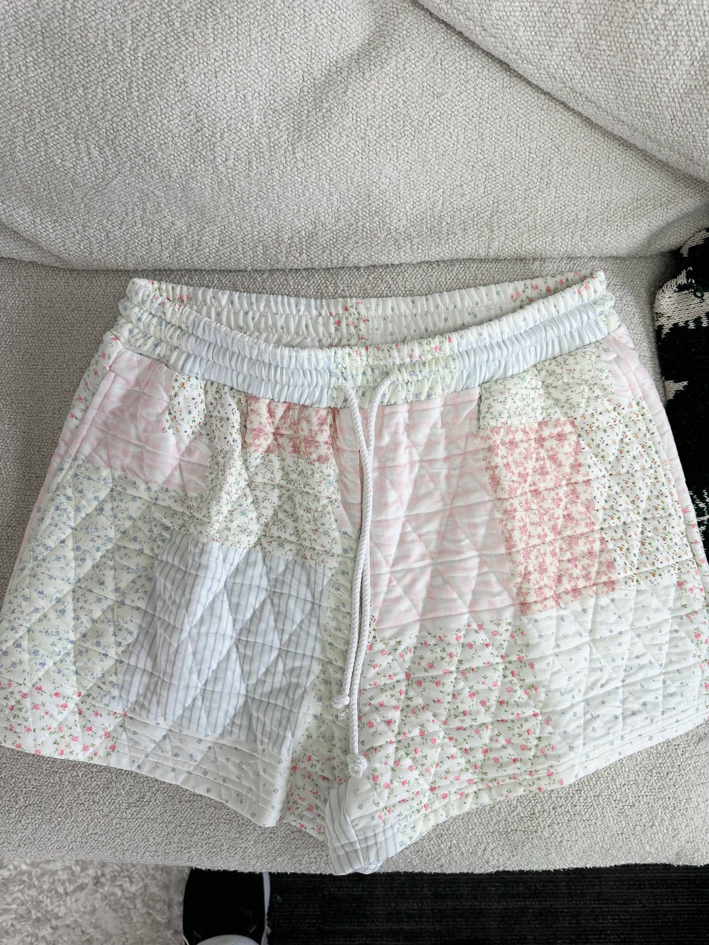 Quilted Pastel Shorts