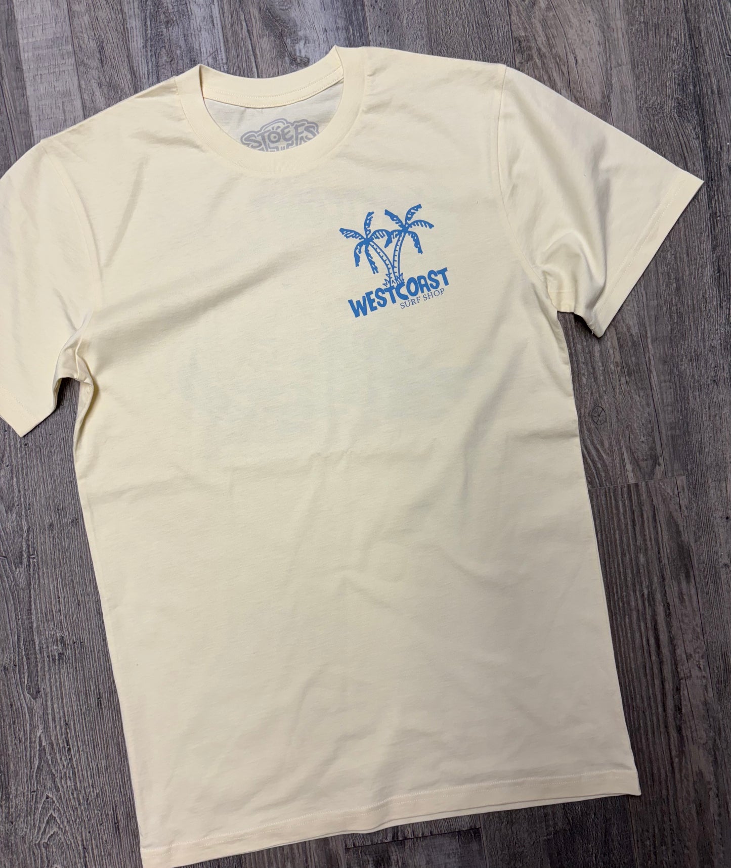 West Coast Surf Shop by Stoefs Studio Longboard Weather Tee