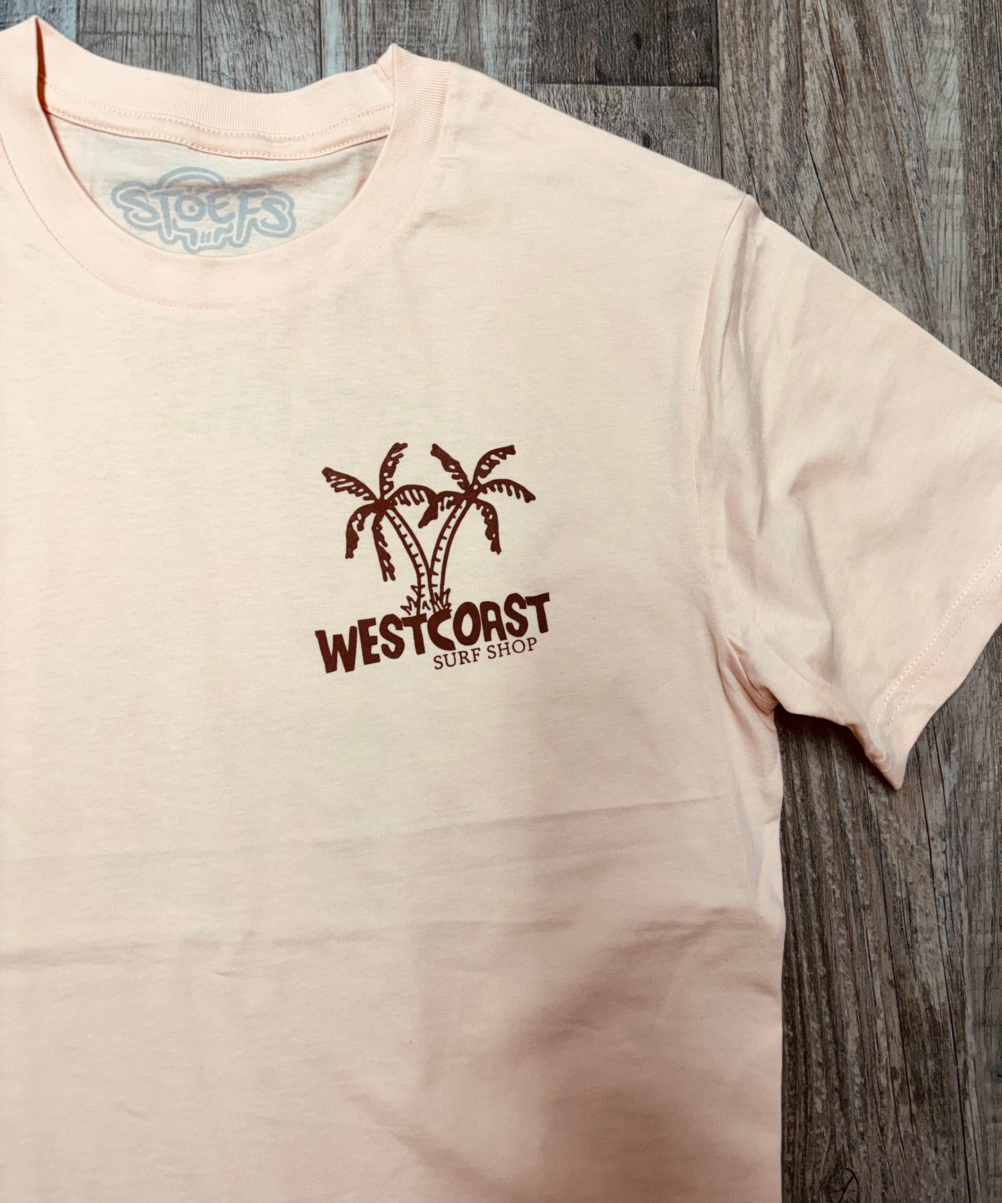 West Coast Surf Shop by Stoefs Studio Longboard Weather Tee