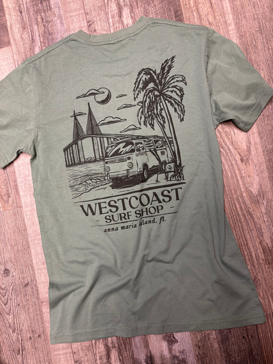 West Coast Surf Shop by Stoefs Studio Road Trip Tee