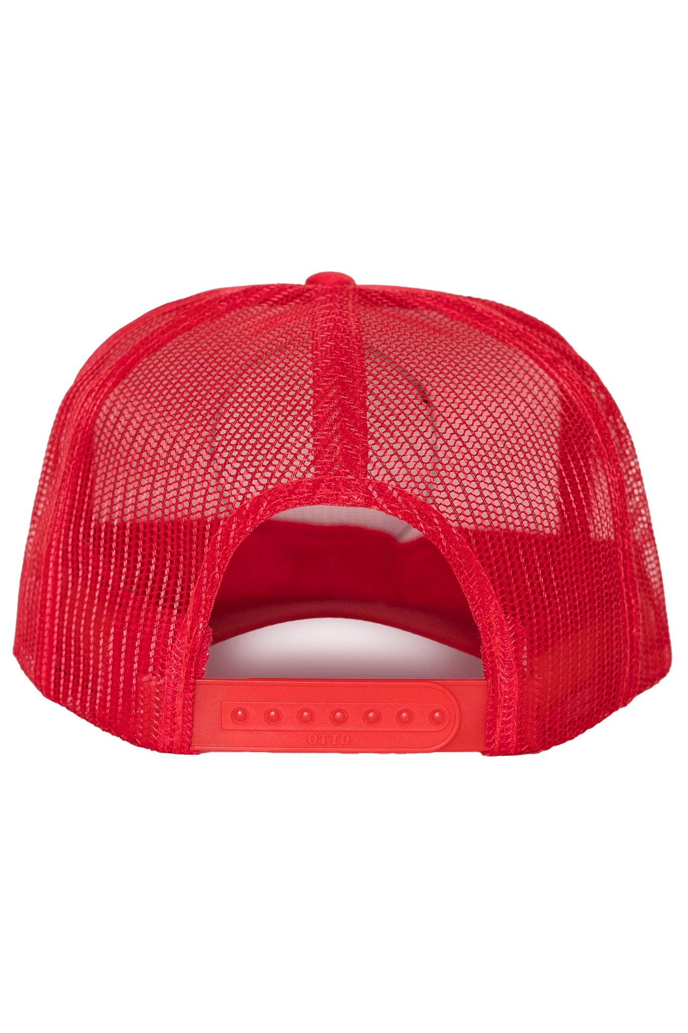 Electric Rainbow Trucker Hat Red