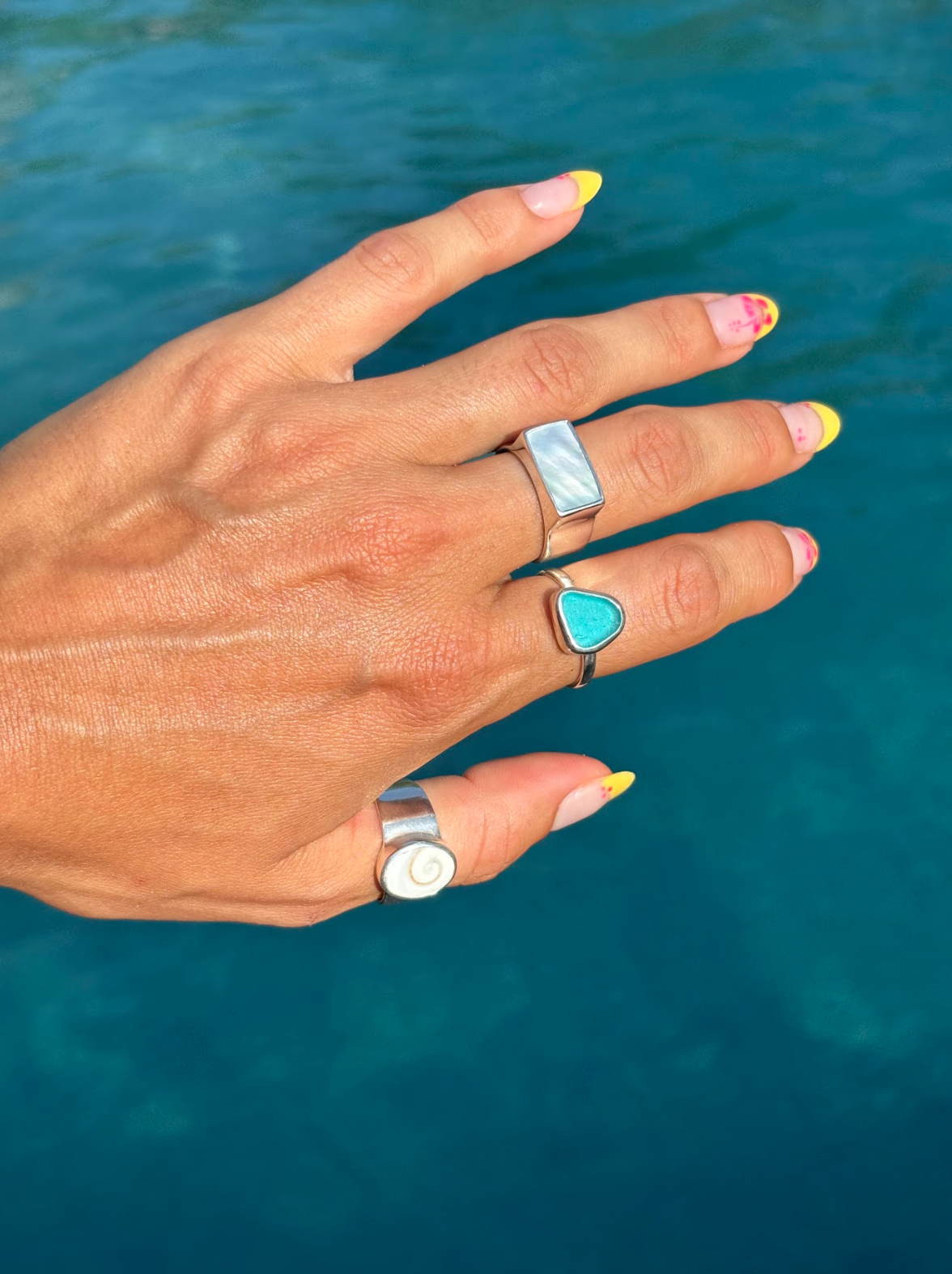 Savannah Ring - Mother of Pearl (Handmade)