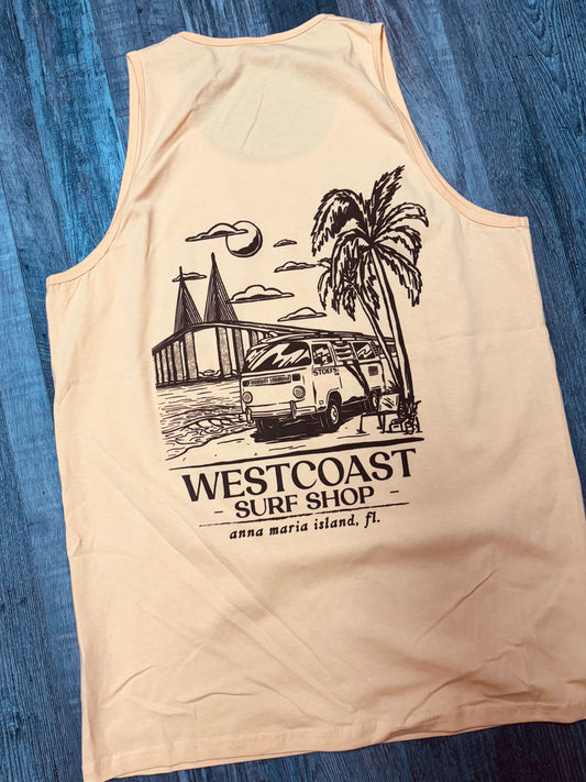 West Coast Surf Shop by Stoefs Studio Road Trip Tank
