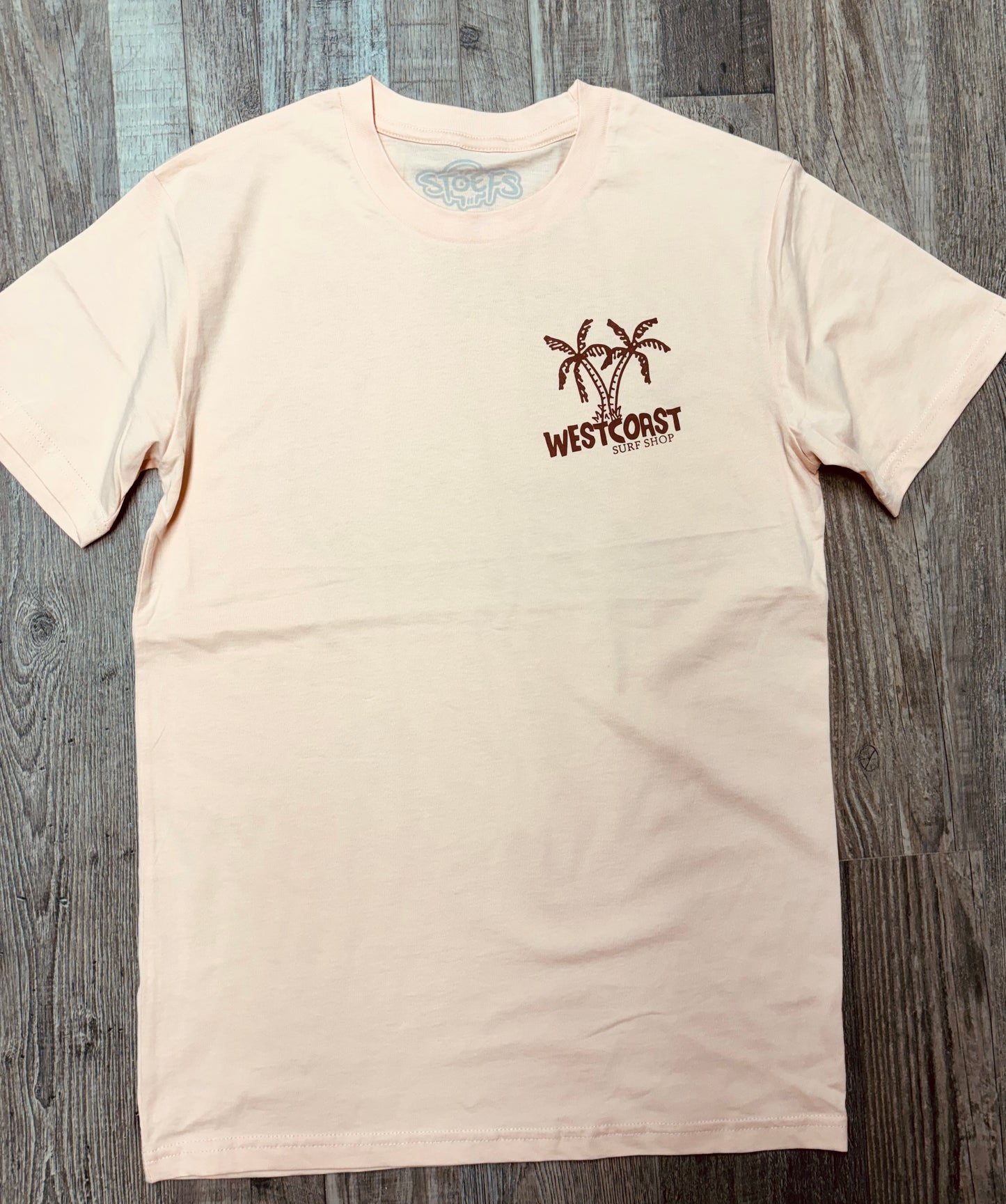West Coast Surf Shop by Stoefs Studio Longboard Weather Tee