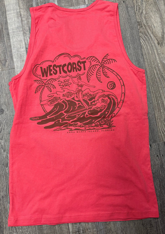 West Coast Surf Shop by Stoefs Studio Longboard Weather Tank