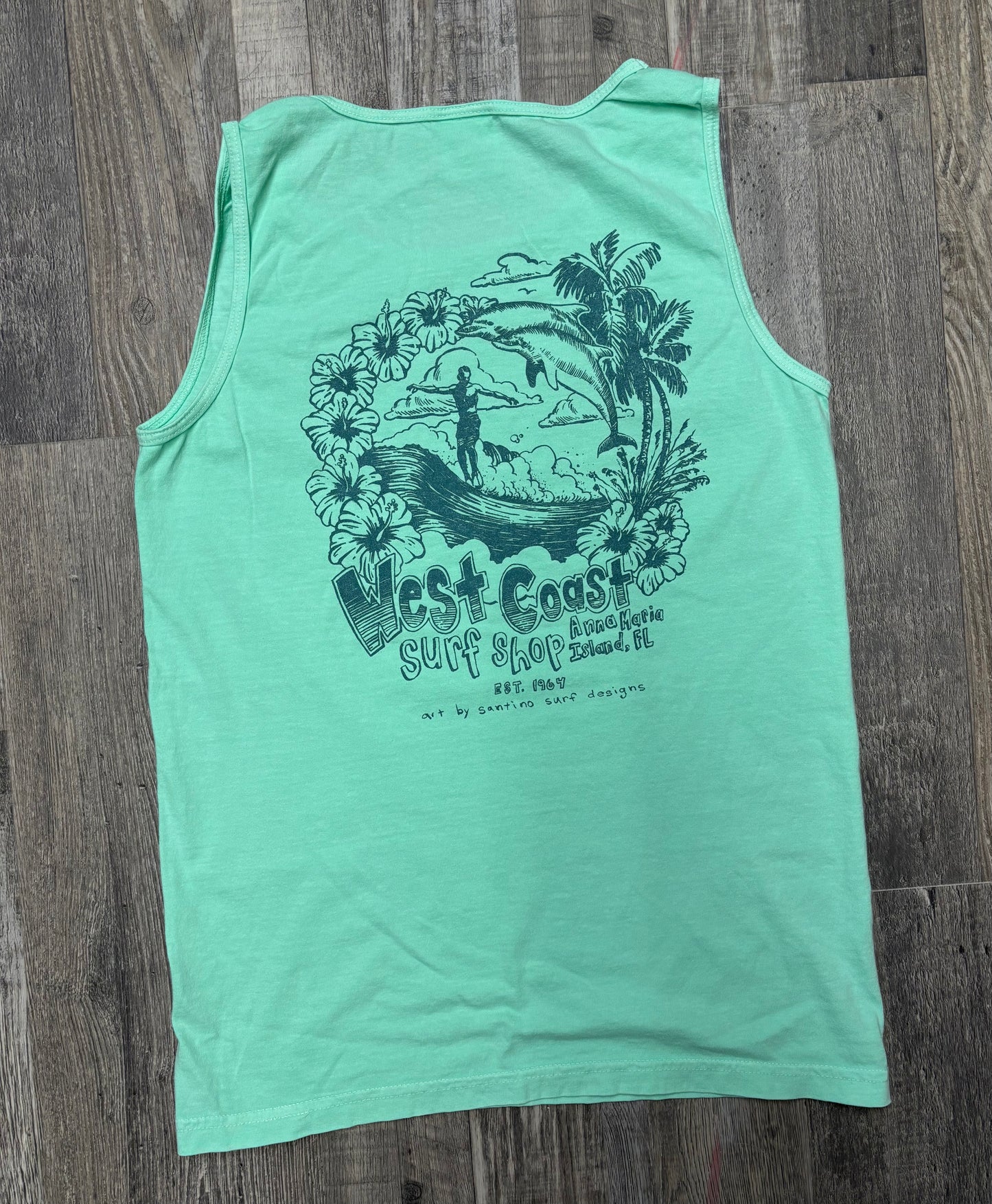West Coast Surf Shop by Santino Surf Designs Tank