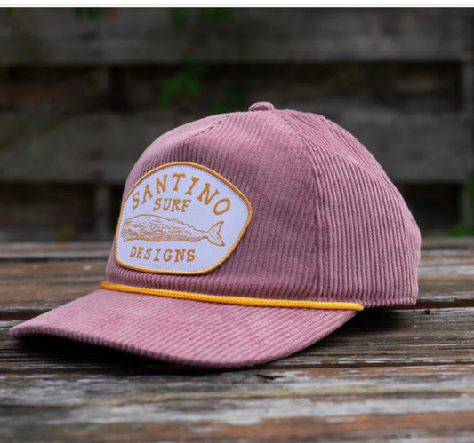 Santino Surf Designs Whale Cord Hat