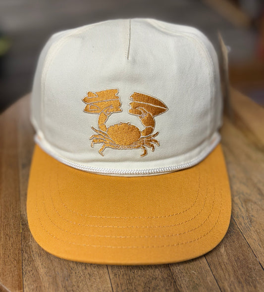Santino Surf Designs Stone Crab Cream with Gold Twill Hat
