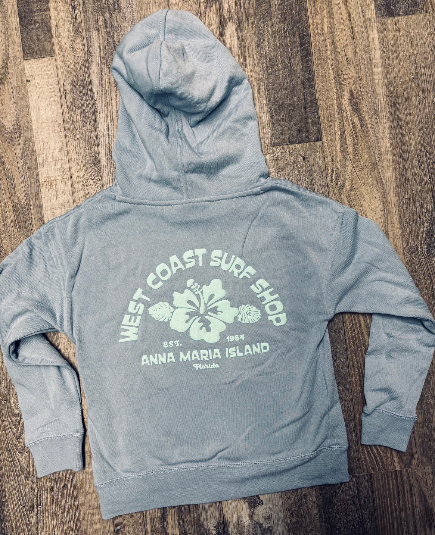 West Coast Surf Shop Youth Puff Hibiscus Hoodie