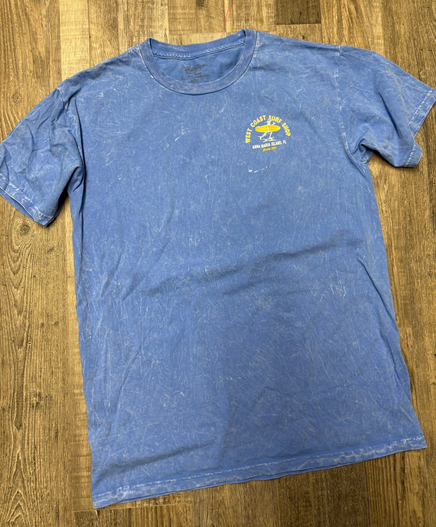 West Coast Surf Shop Skating Surfing Skeleton Tee