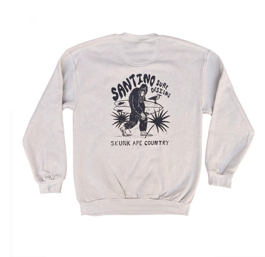 Santino Surf Designs Skunk Ape Crew Neck Sweatshirt