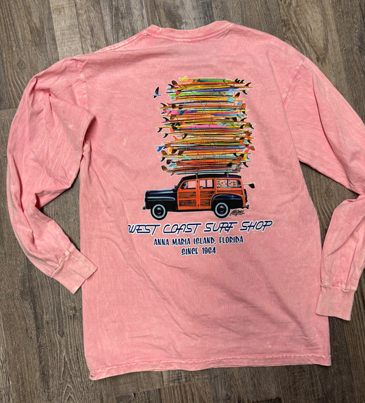 West Coast Surf Shop Woody Long Sleeve Tee
