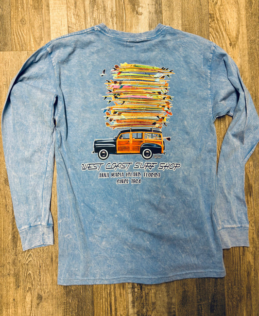 West Coast Surf Shop Woody Long Sleeve Tee
