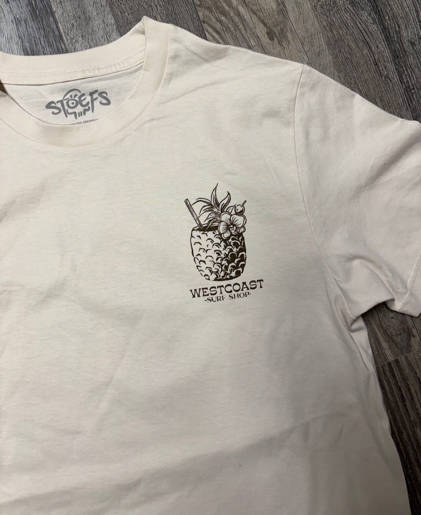 West Coast Surf Shop by Stoefs Studio Surfing Skeleton Tee