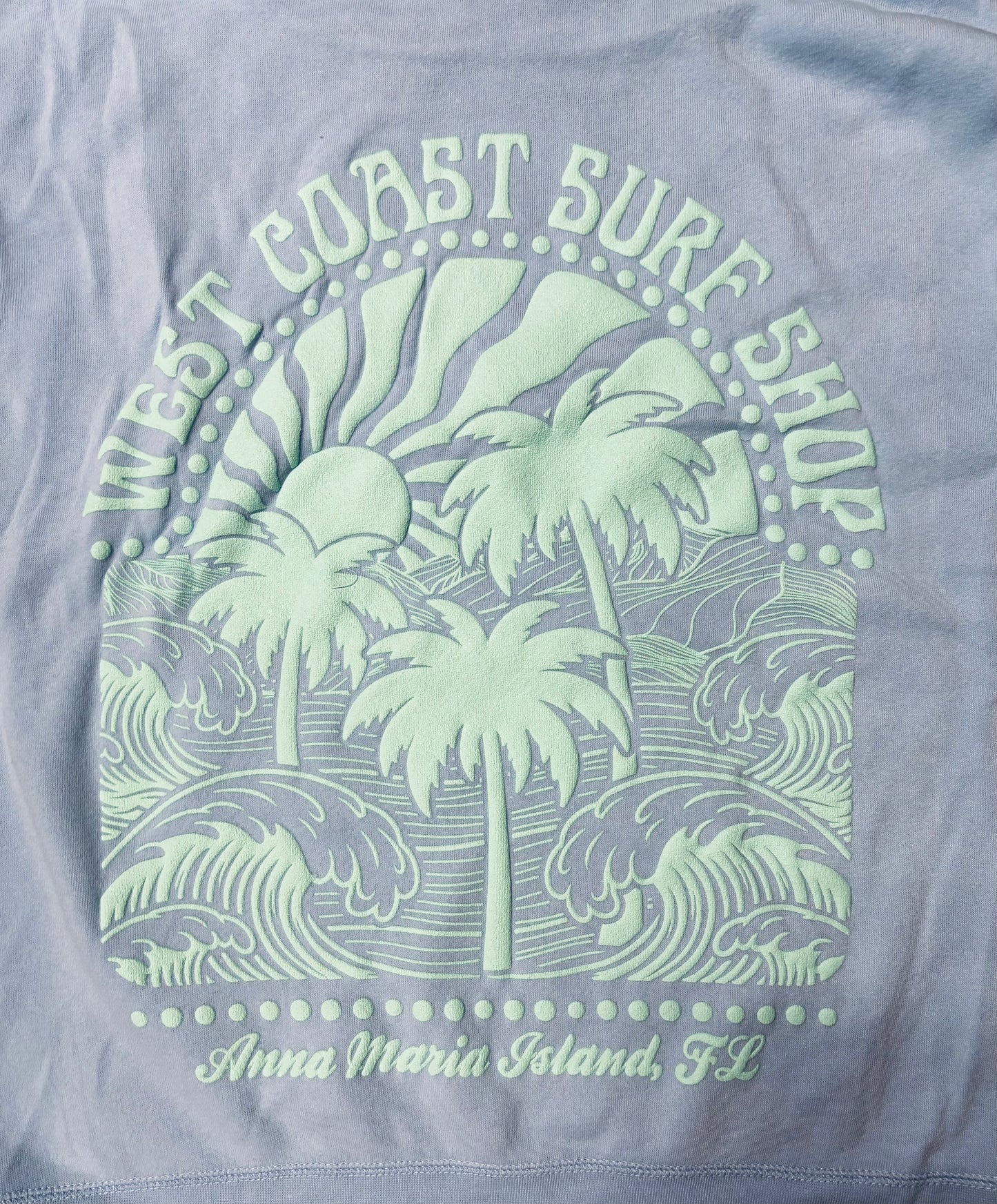 West Coast Surf Shop Puff Design Hoodie