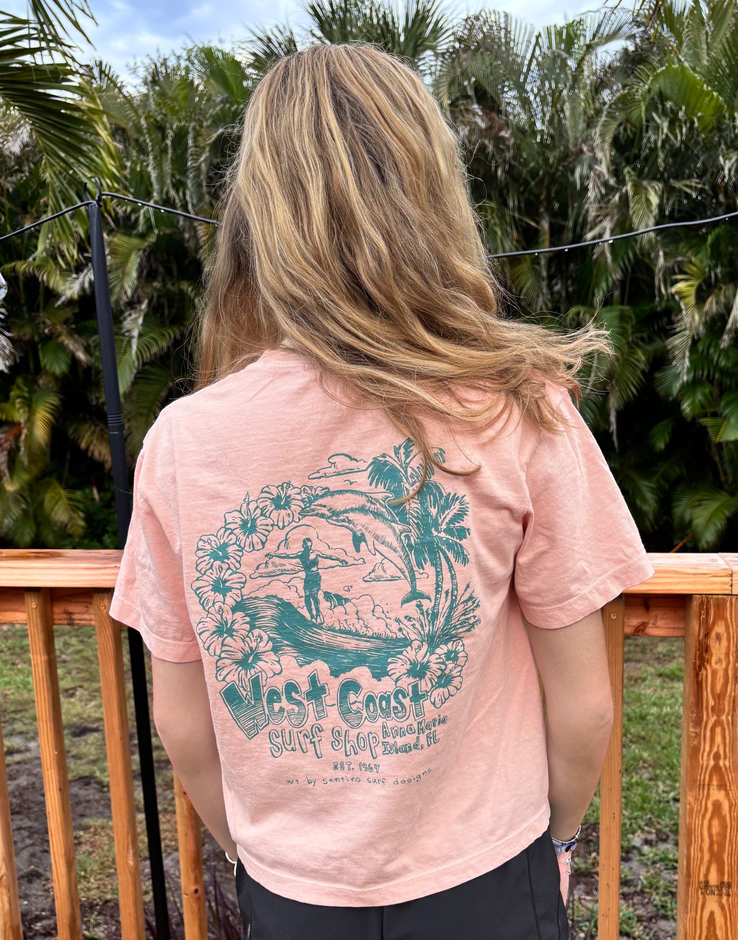 West Coast Surf Shop by Santino Surf Designs Womens Tee