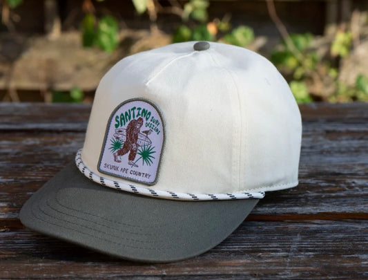 Skunk Ape Two Tone Twill Rope Hat