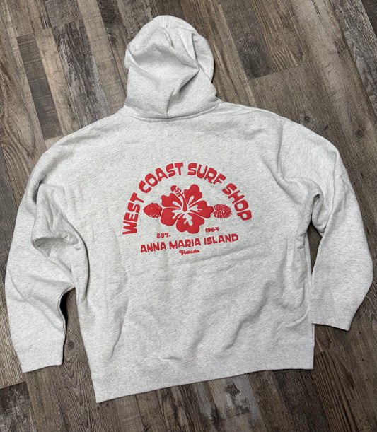 West Coast Surf Shop Puff Hibiscus Hoodie