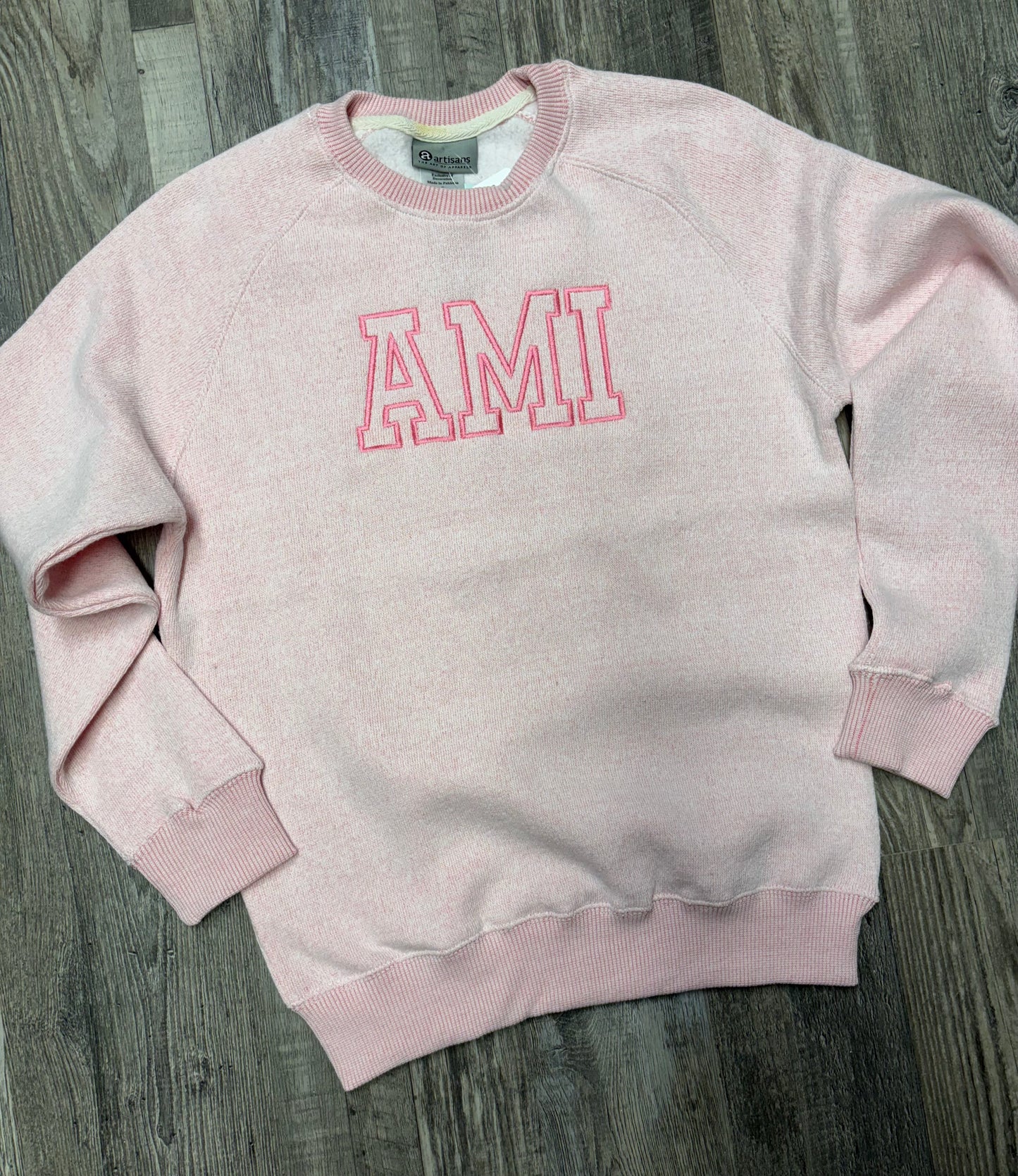 AMI Raglan Sweatshirt Pink