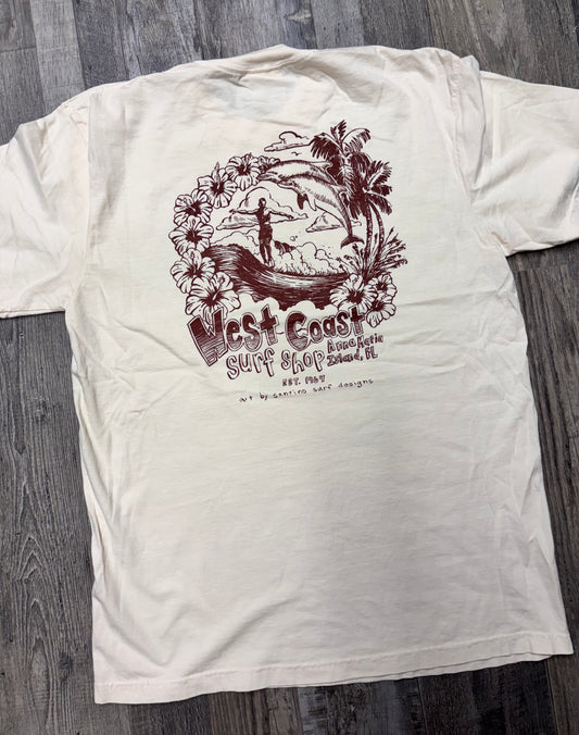 West Coast Surf Shop by Santino Surf Designs Tee
