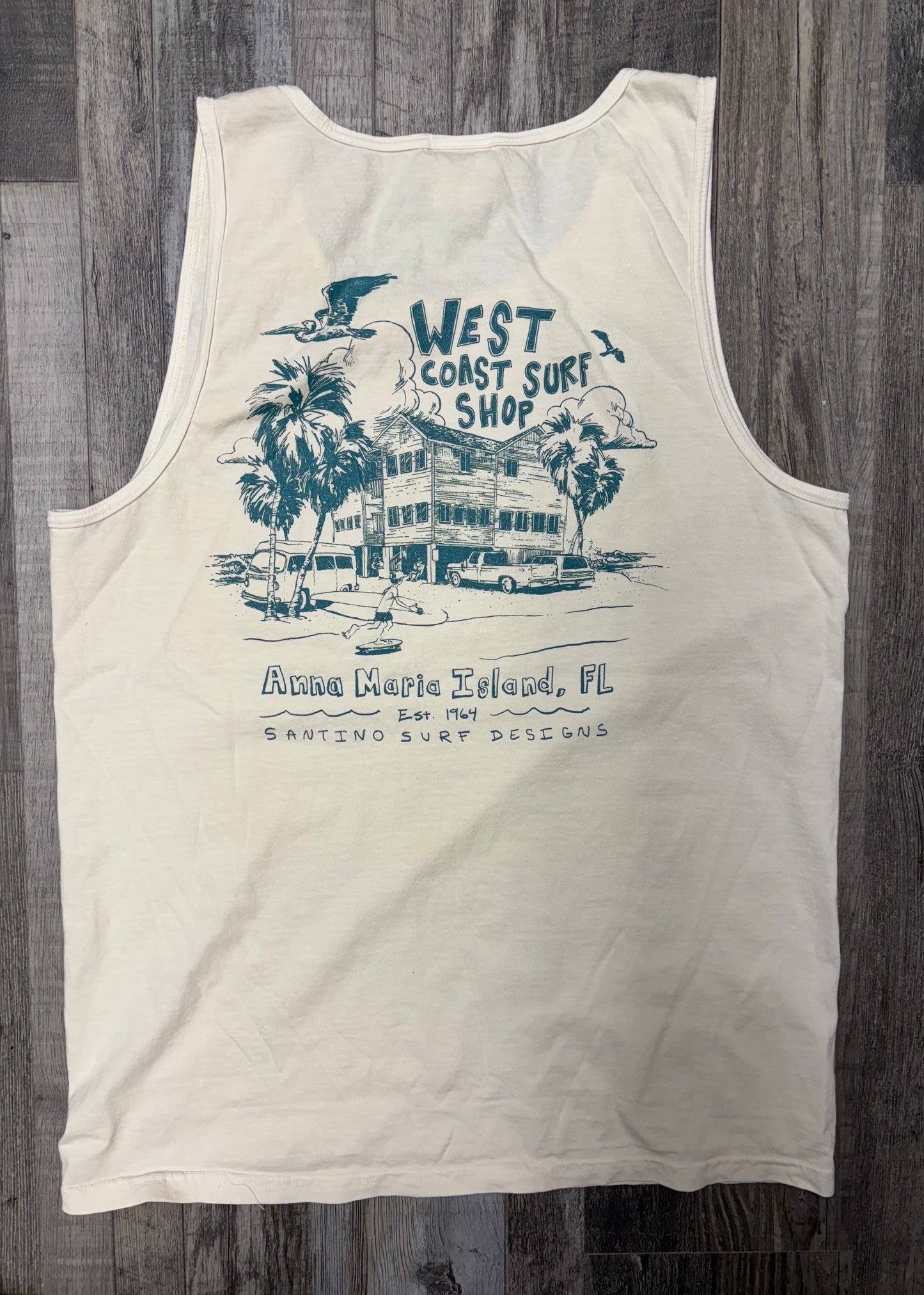 West Coast Surf Shop by Santino Surf Designs Tank