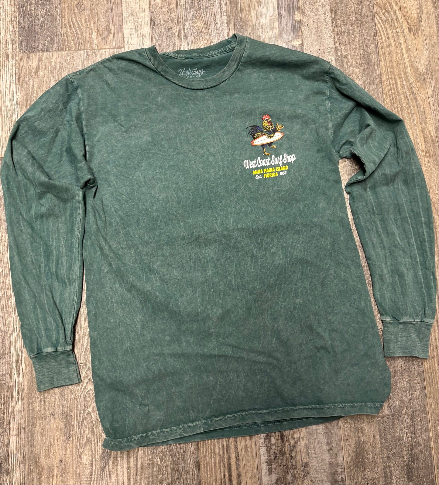 West Coast Surf Shop Rooster Long Sleeve Tee