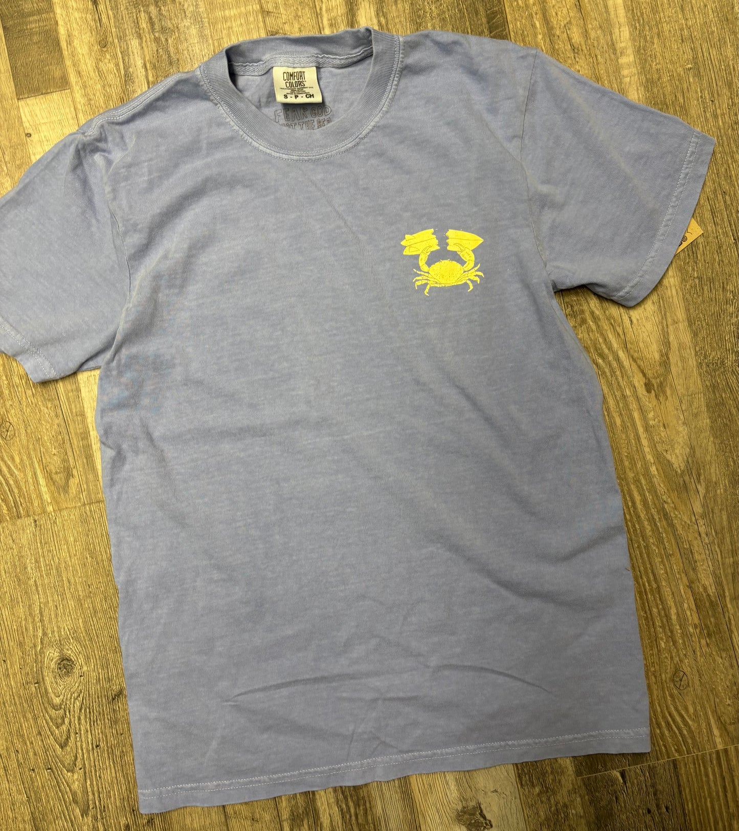 Santino Surf Designs Lt Blue Stone Crab Tee