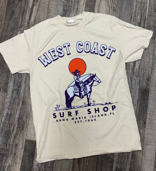 West Coast Surf Shop Surfing Cowgirl Tee