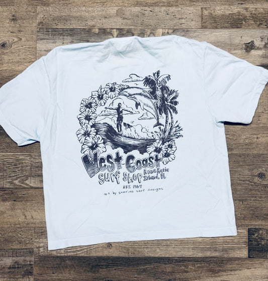 West Coast Surf Shop by Santino Surf Designs Womens Tee