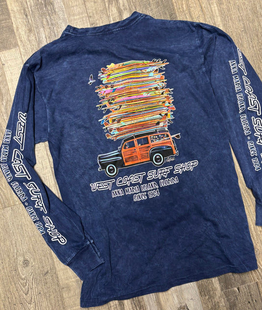 West Coast Surf Shop Woody Long Sleeve Tee