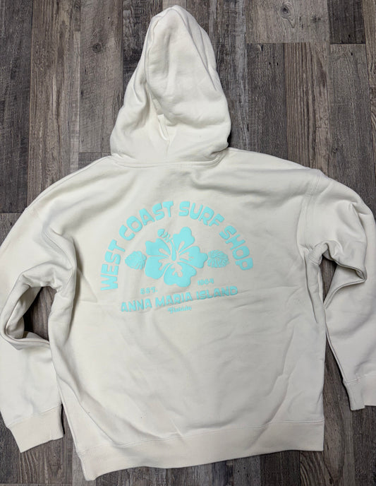 West Coast Surf Shop Puff Hibiscus Hoodie