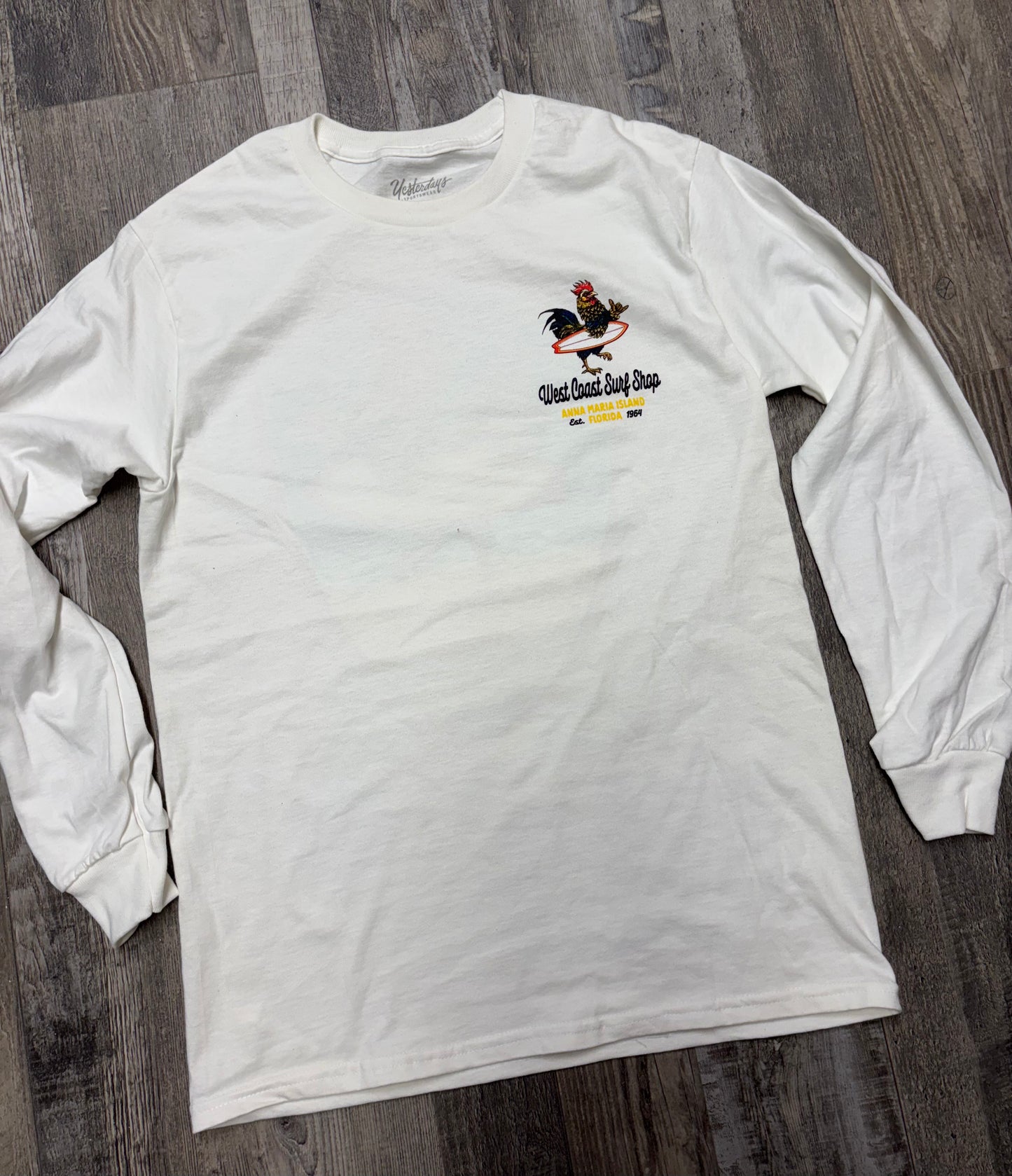 West Coast Surf Shop Rooster Long Sleeve Tee