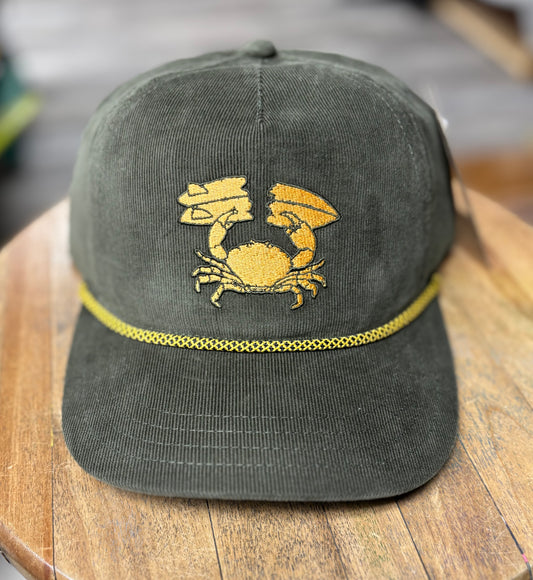 Santino Surf Designs Stone Crab Corduroy Hat