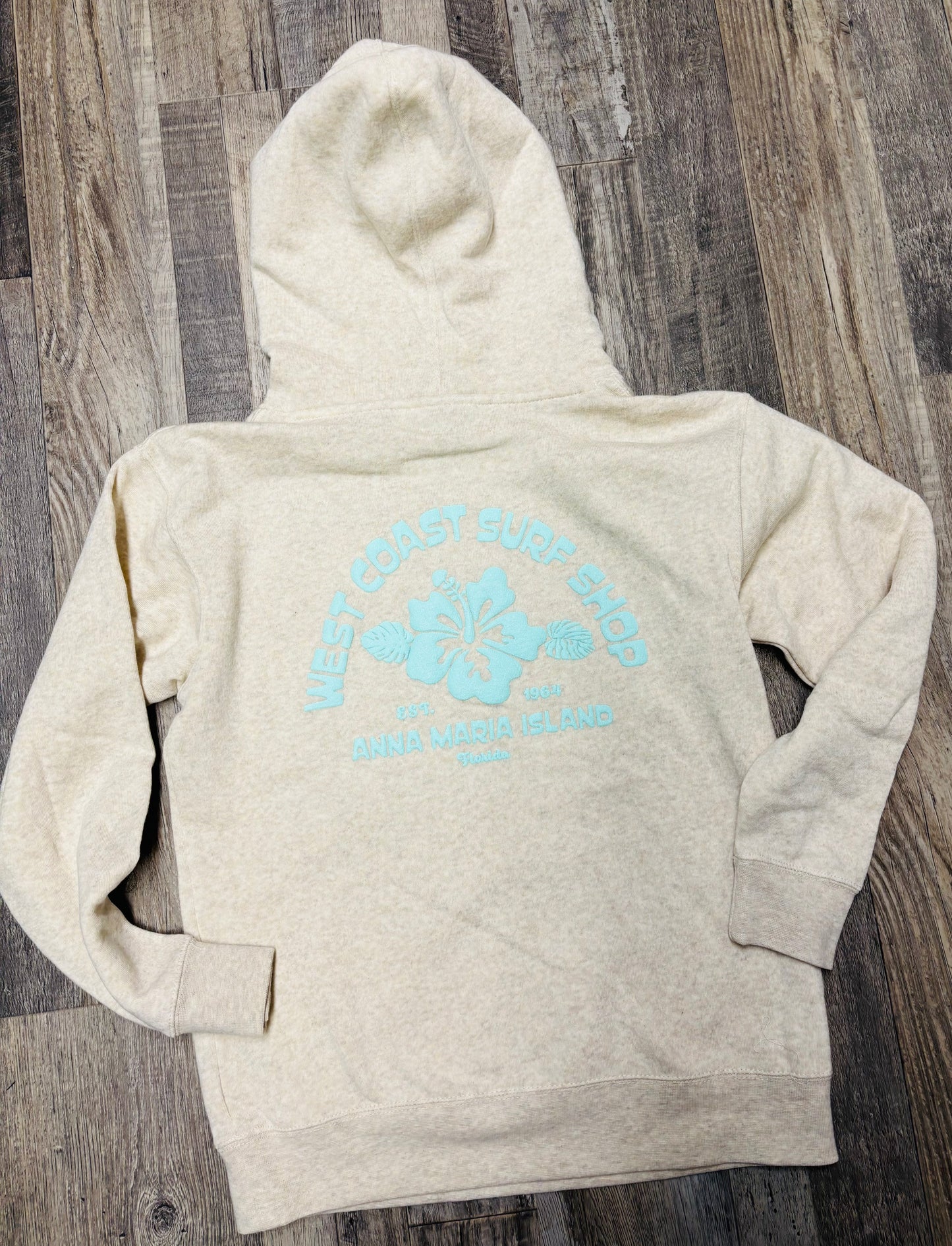 West Coast Surf Shop Youth Puff Hibiscus Hoodie