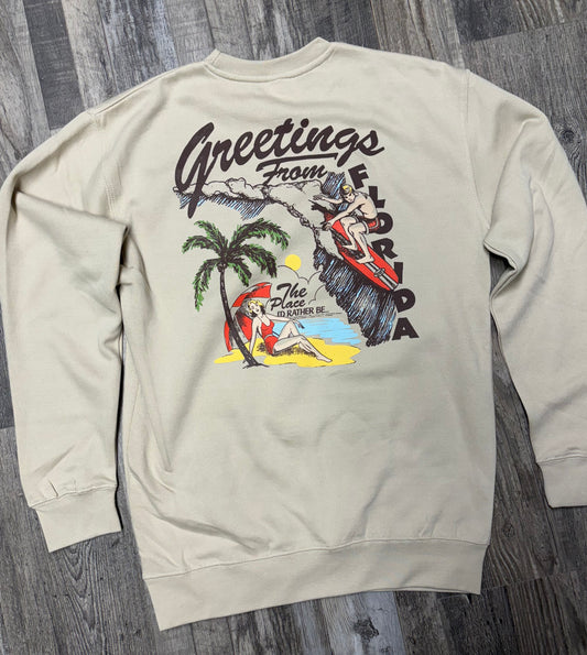 Stoefs Studio Florida Postcard Crewneck