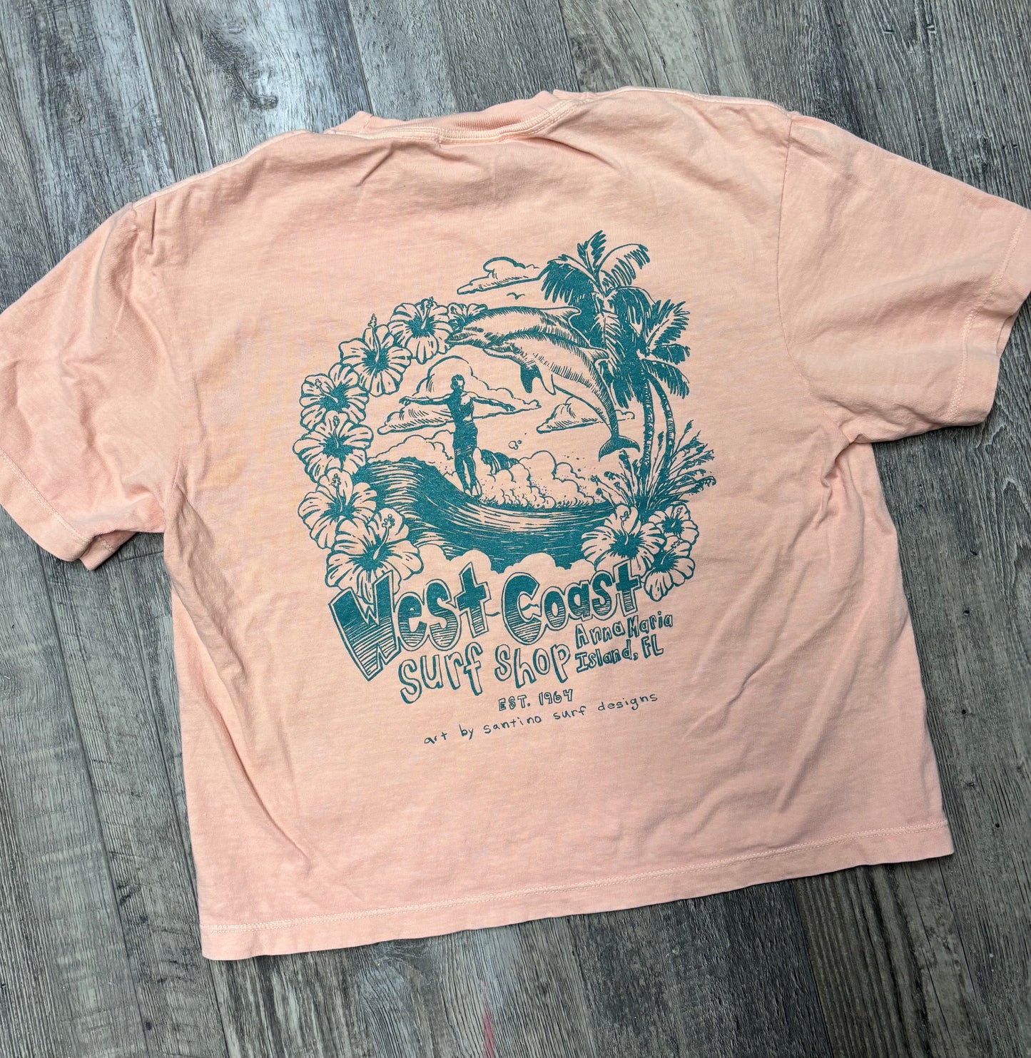 West Coast Surf Shop by Santino Surf Designs Womens Tee